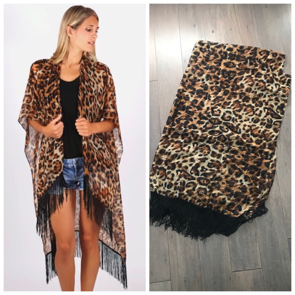 Brand New - Leopard Print Wrap
